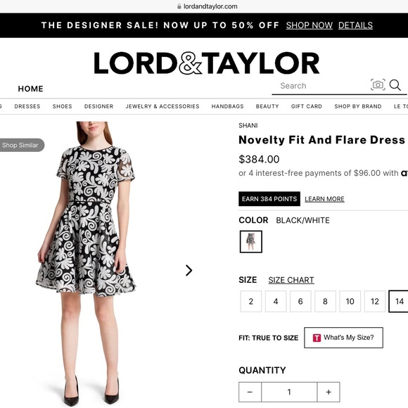 NWT: Sequined Party Dress in size 14 - Picture 5 of 7